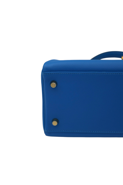 Hermes Evercolor Kelly II Retourne 32 Bleu Hydra GHW