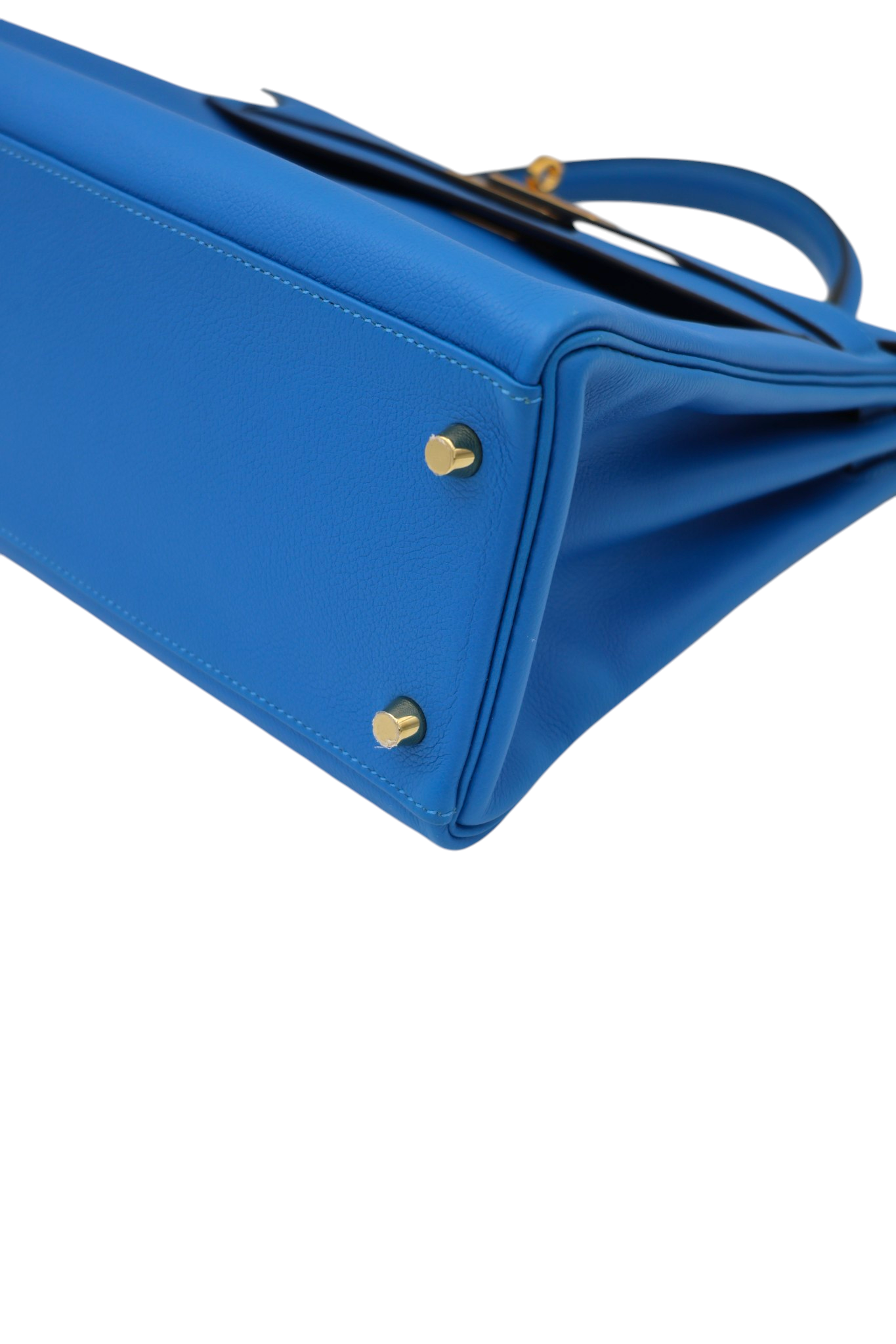 Hermes Evercolor Kelly II Retourne 32 Bleu Hydra GHW