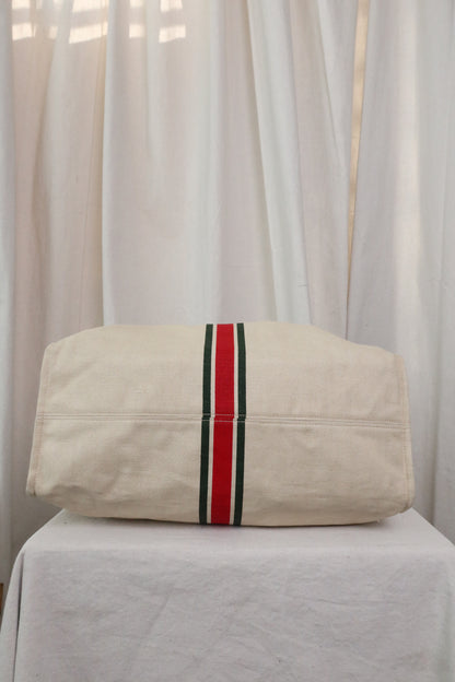 GUCCI Large Foldable Linen Tote Bag