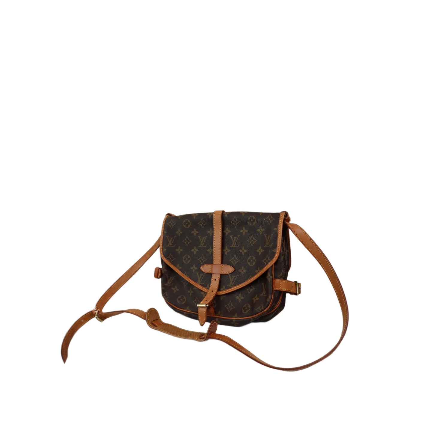 LOUIS VUITTON Monogram Saumur 30 Cross Body Shoulder Bag