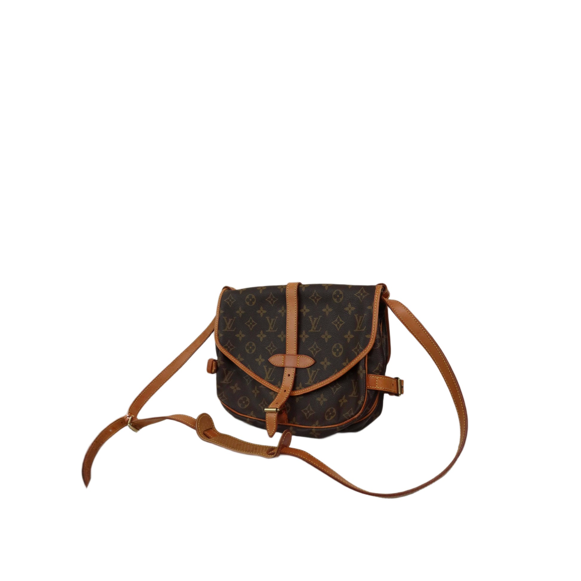 LOUIS VUITTON Monogram Saumur 30 Cross Body Shoulder Bag