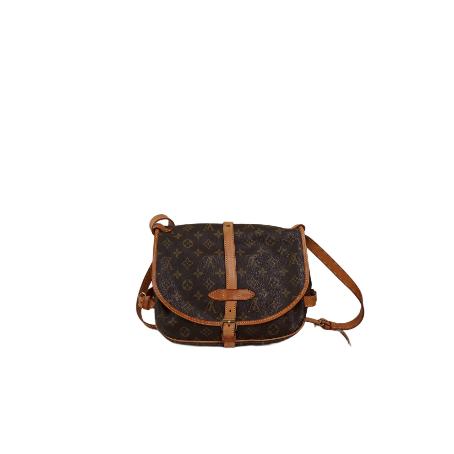 LOUIS VUITTON Monogram Saumur 30 Cross Body Shoulder Bag
