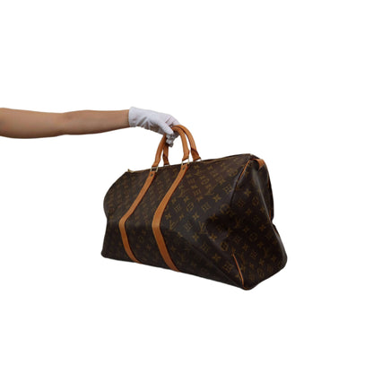 LOUIS VUITTON Keepall 55 Monogram Canvas Boston Bag