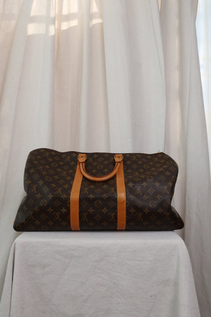 LOUIS VUITTON Keepall 55 Monogram Canvas Boston Bag