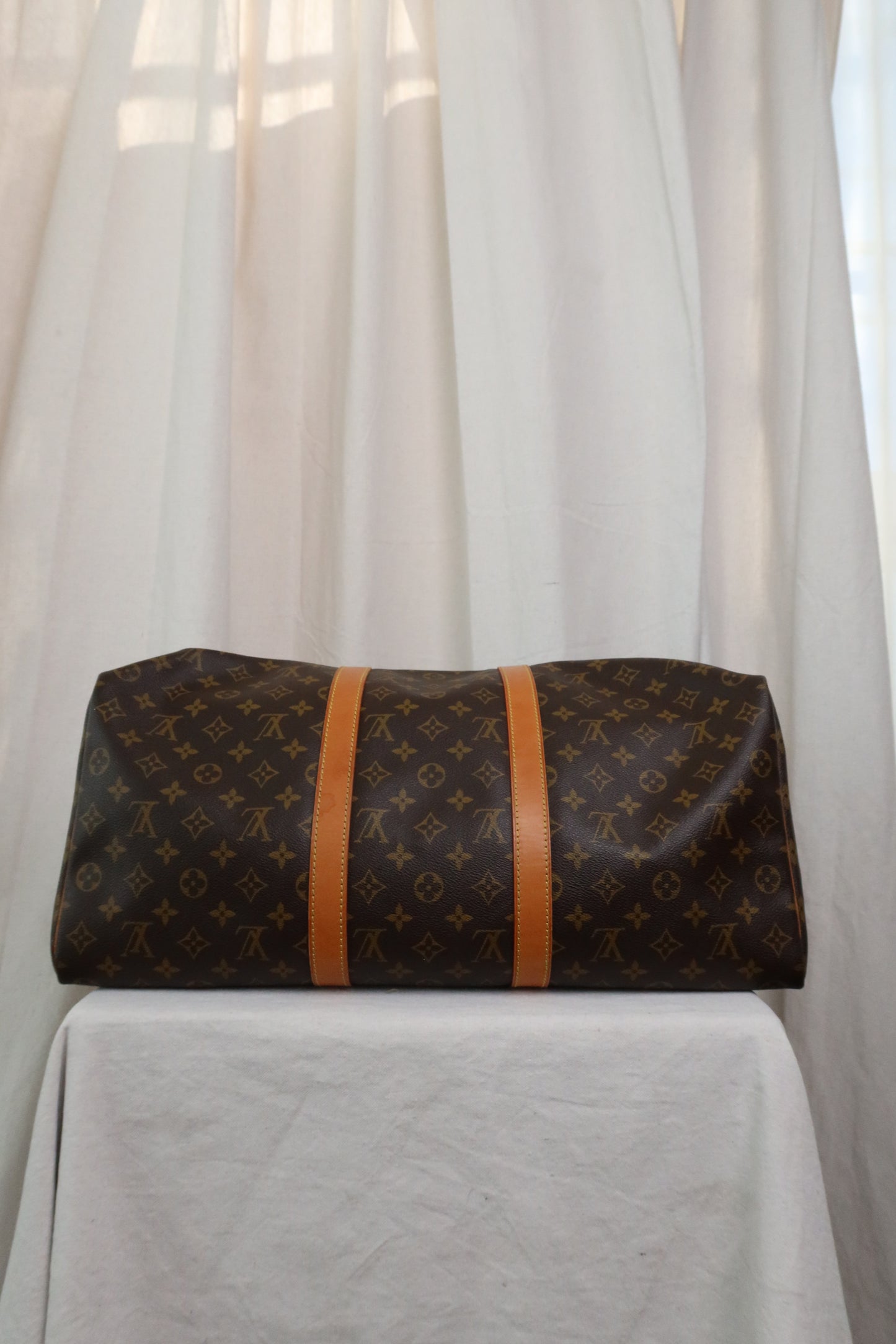 LOUIS VUITTON Keepall 55 Monogram Canvas Boston Bag