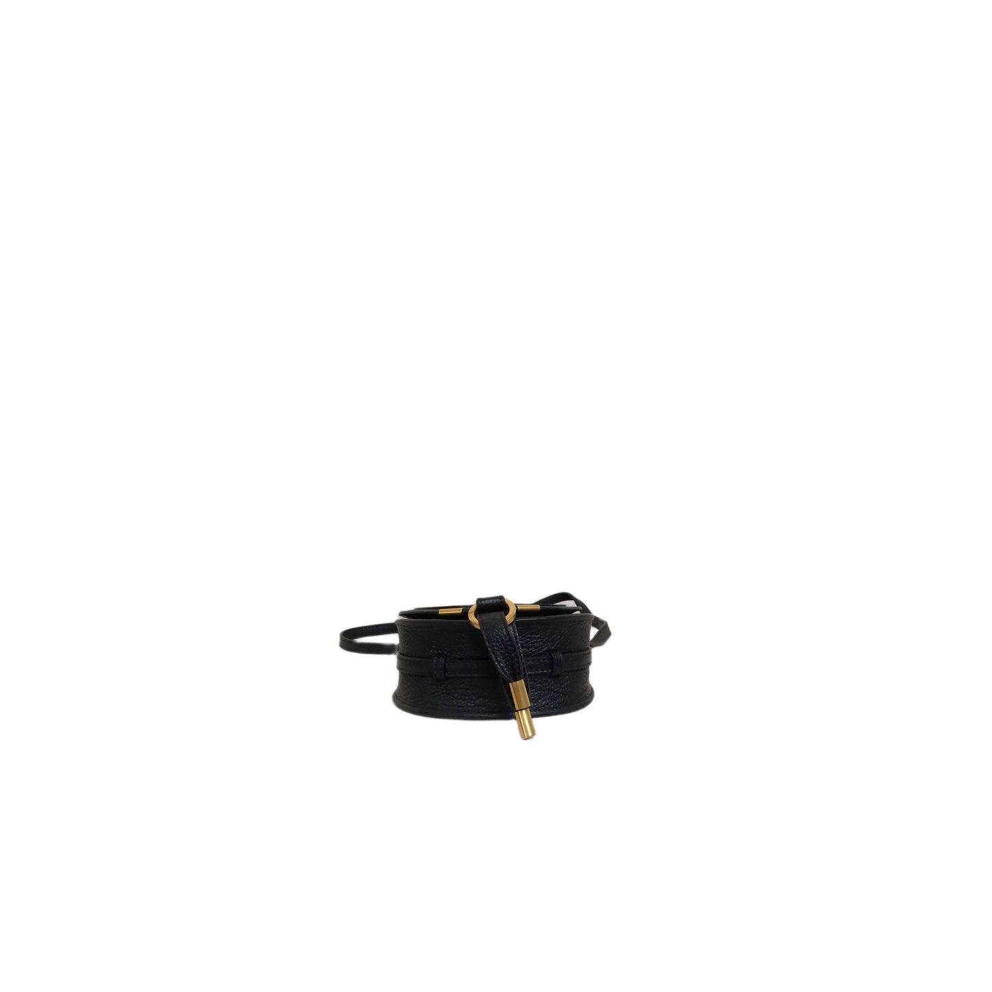 CHLOÉ Black Nano Marcie Saddle Bag