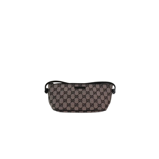 GUCCI Cosmetics Accessory Pouch In Navy GG Canvas