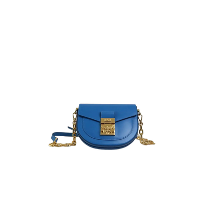 MCM Patricia Round Leather Crossbody Bag
