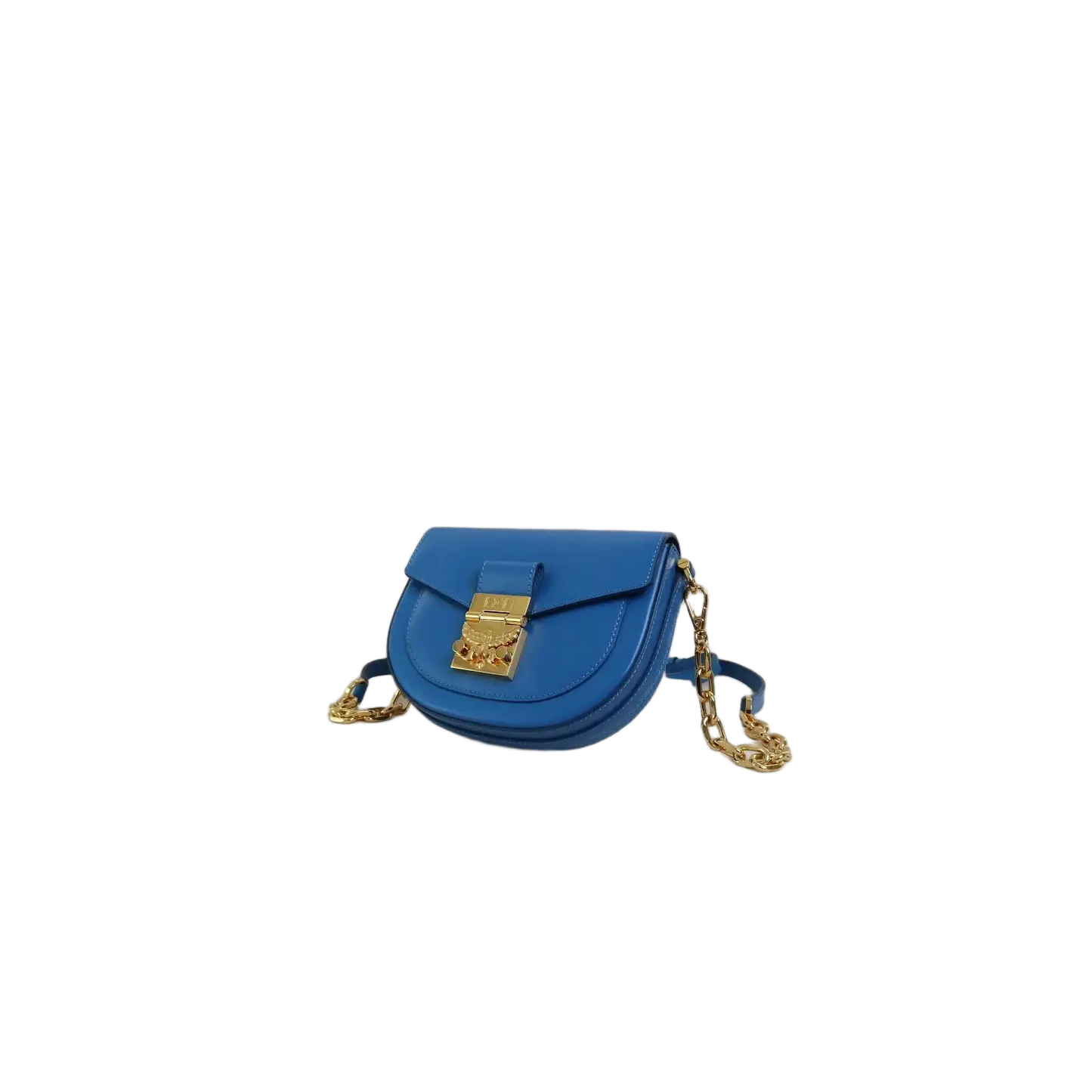 MCM Patricia Round Leather Crossbody Bag