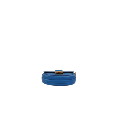 MCM Patricia Round Leather Crossbody Bag