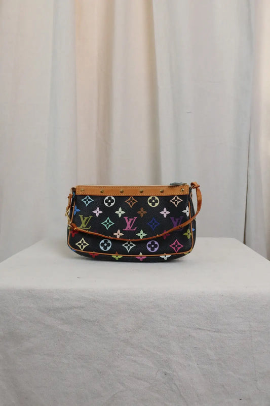 Louis Vuitton LV Accessories Pouch Bag In Black Monogram Multicolor