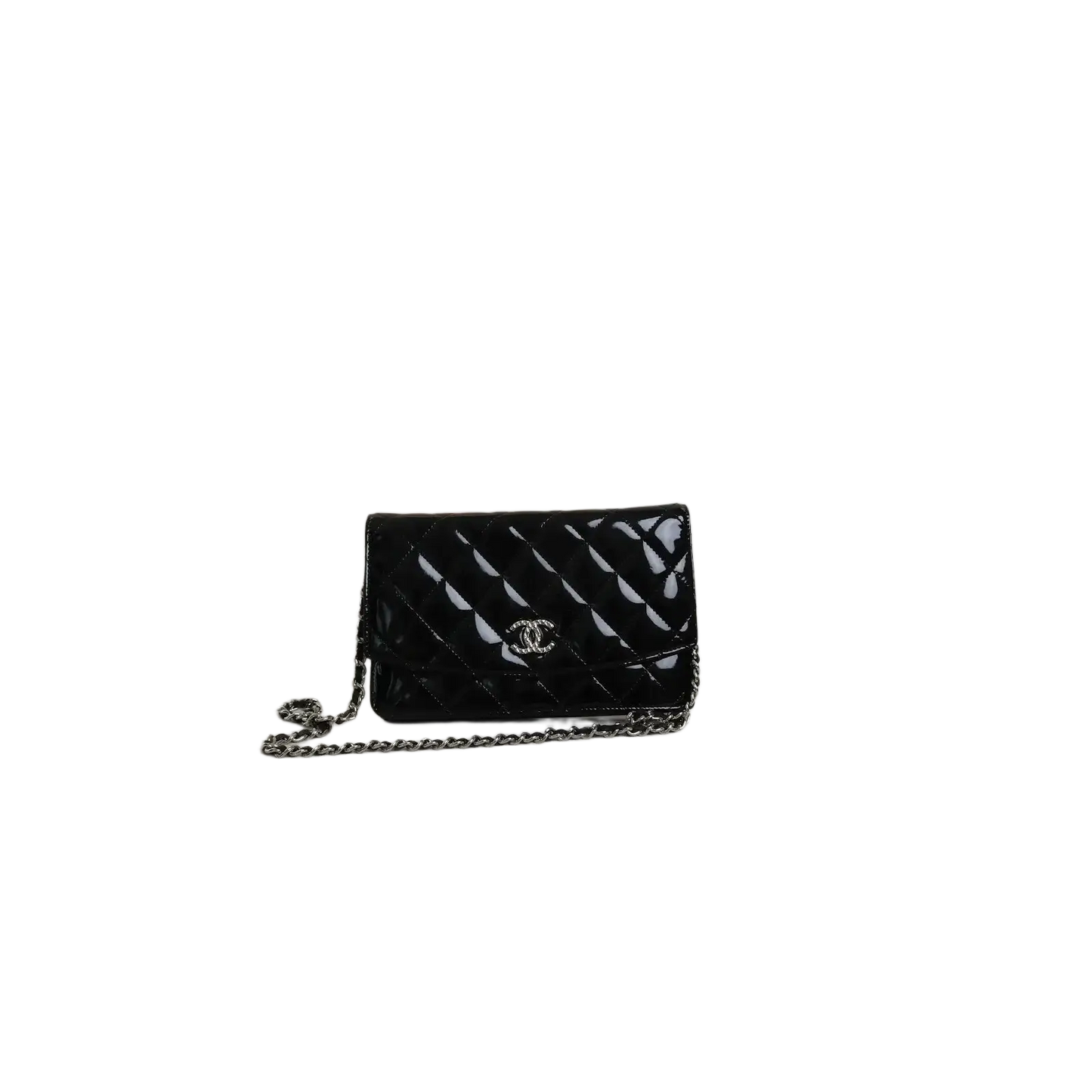 CHANEL Brilliant WOC Patent Leather