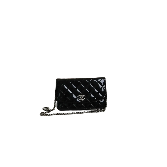 CHANEL Brilliant WOC Patent Leather