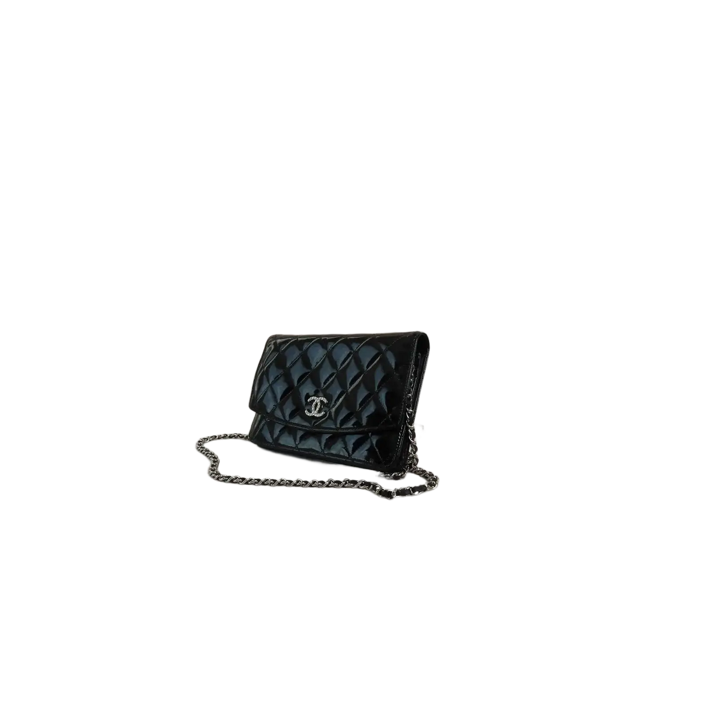 CHANEL Brilliant WOC Patent Leather