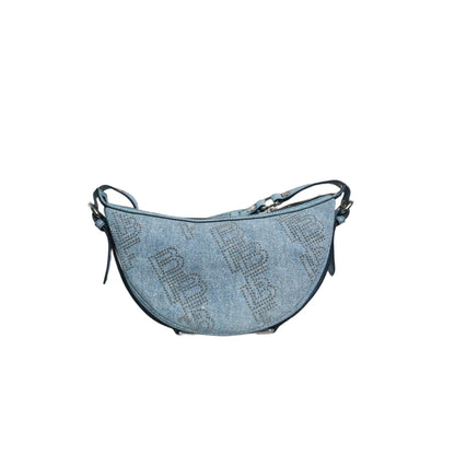 BY FAR Gib denim shoulder bag