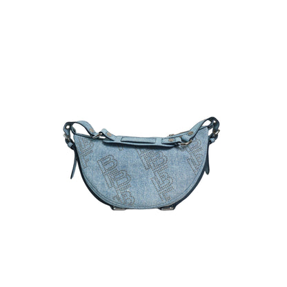 BY FAR Gib denim shoulder bag