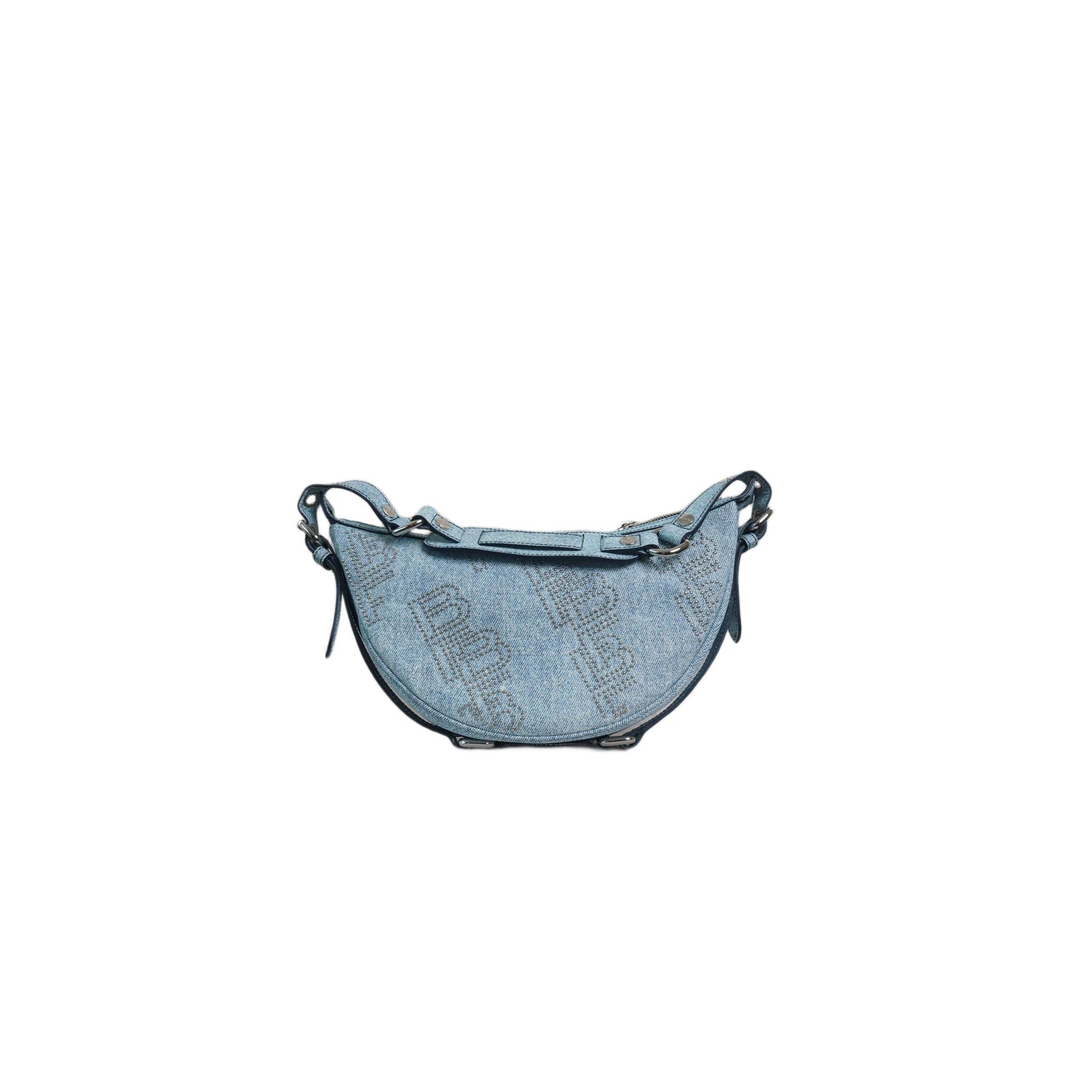 BY FAR Gib denim shoulder bag
