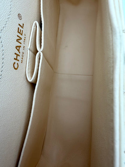 Chanel Reissue 2.55 Quilted Leather Medium Flap Bag in Beige