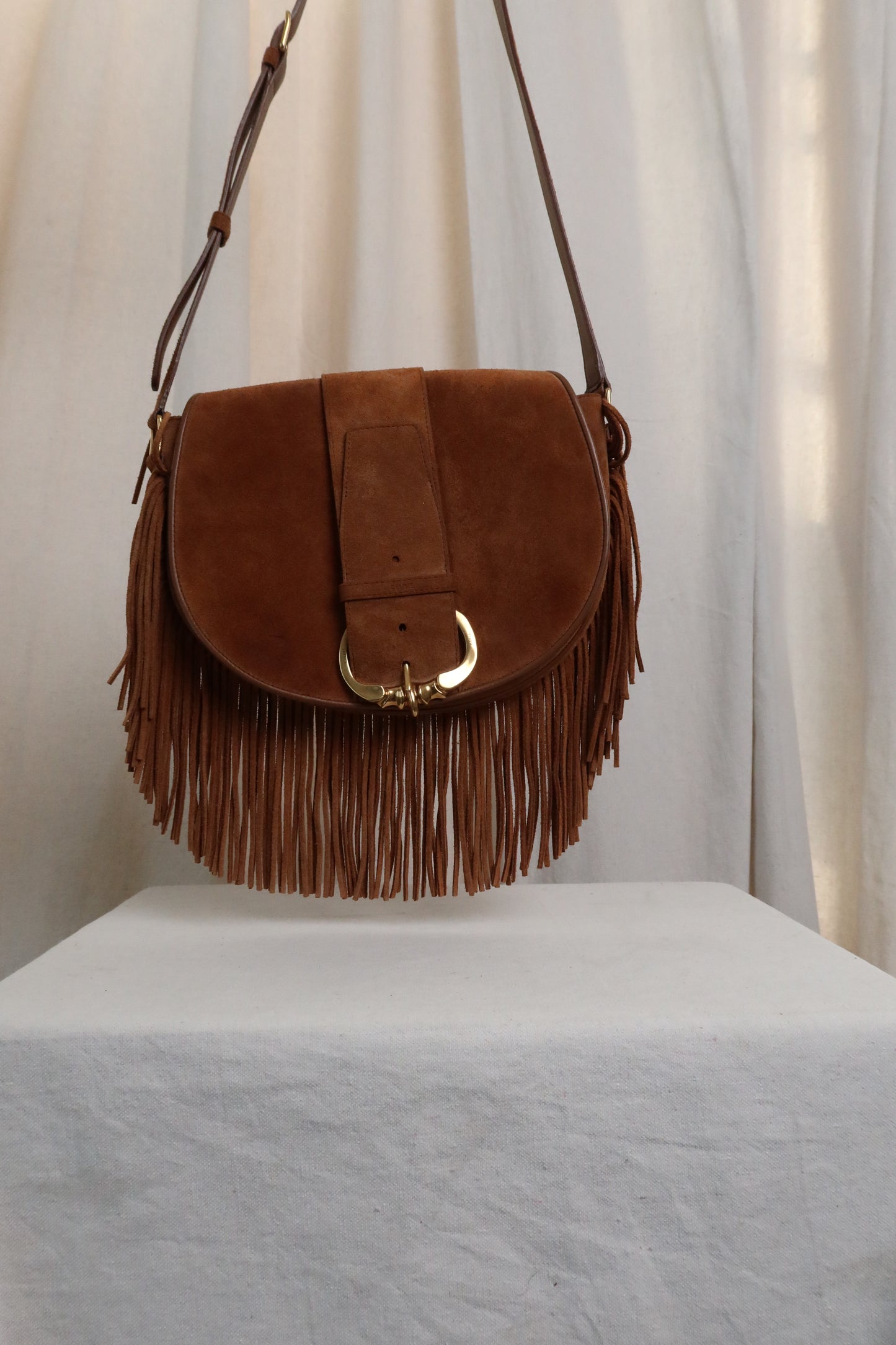 CELINE Camarat Suede Bag