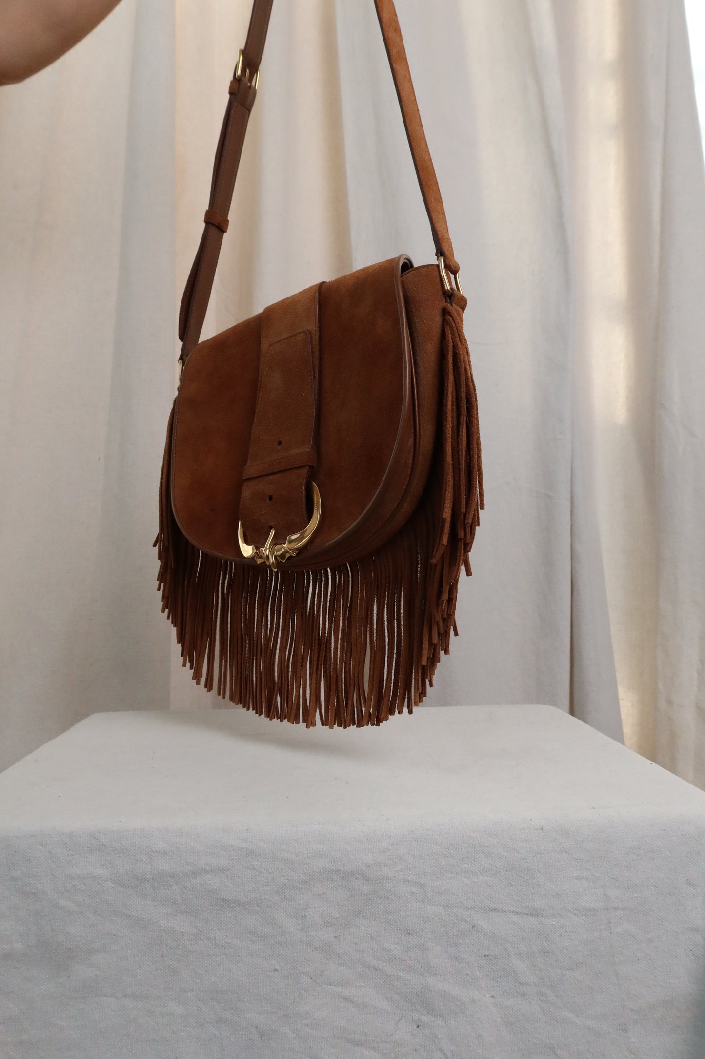 CELINE Camarat Suede Bag