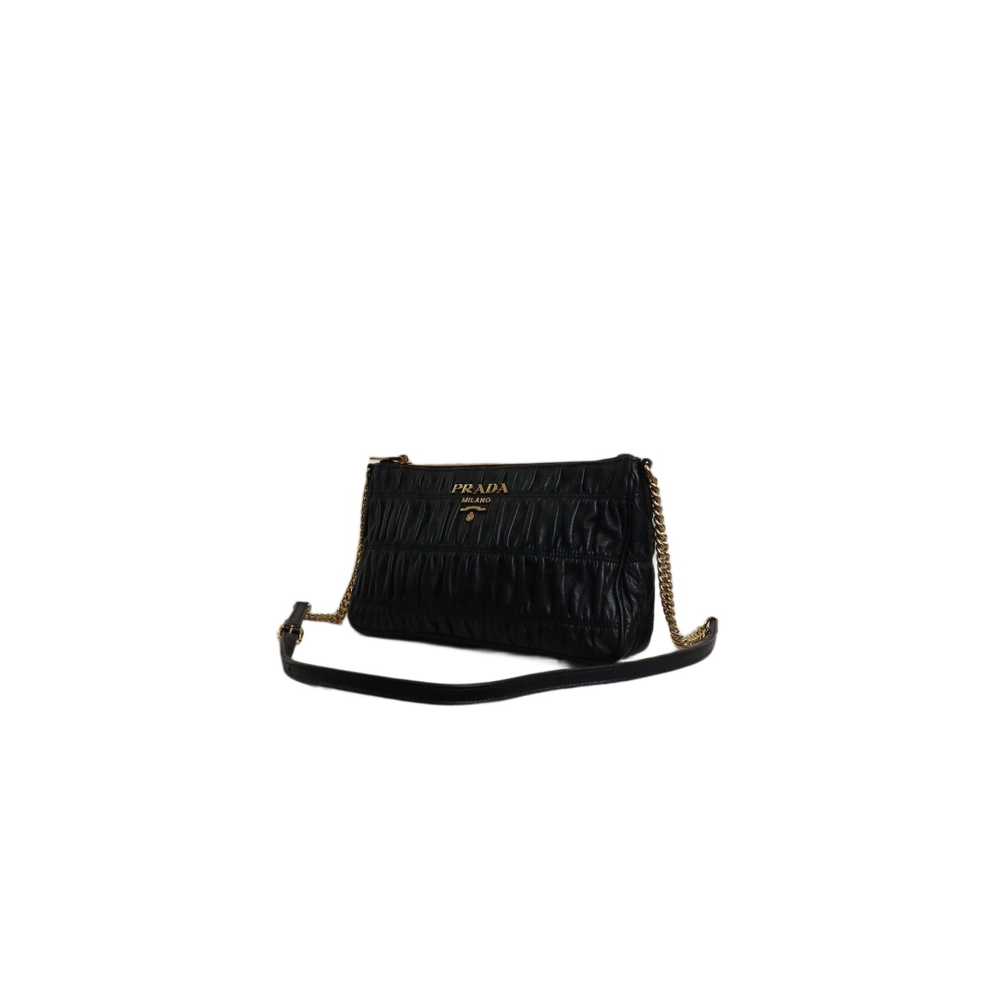 PRADA Nappa Quilted Leather Crossbody Bag