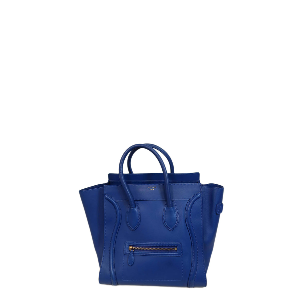 Celine  Smooth Calfskin Mini Luggage Royal Blue