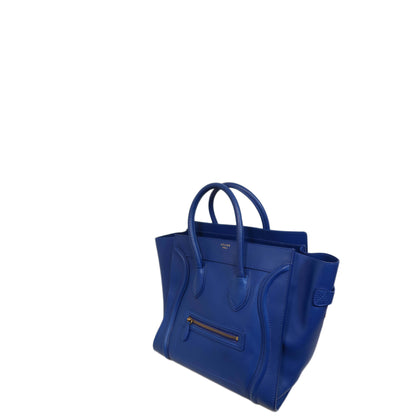 Celine  Smooth Calfskin Mini Luggage Royal Blue