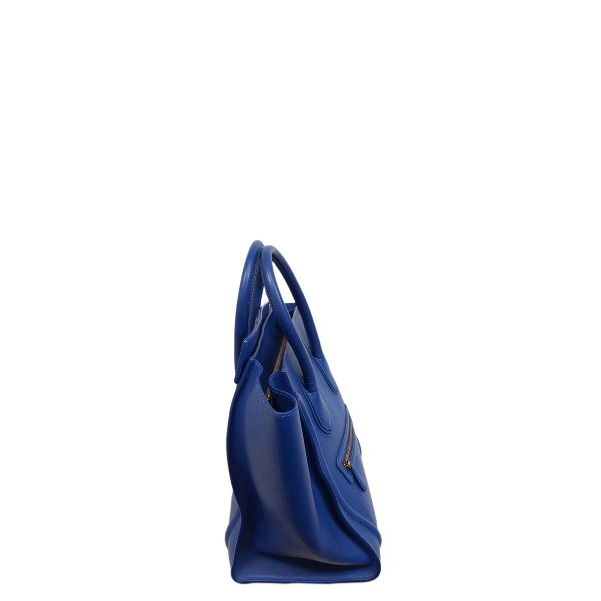 Celine  Smooth Calfskin Mini Luggage Royal Blue