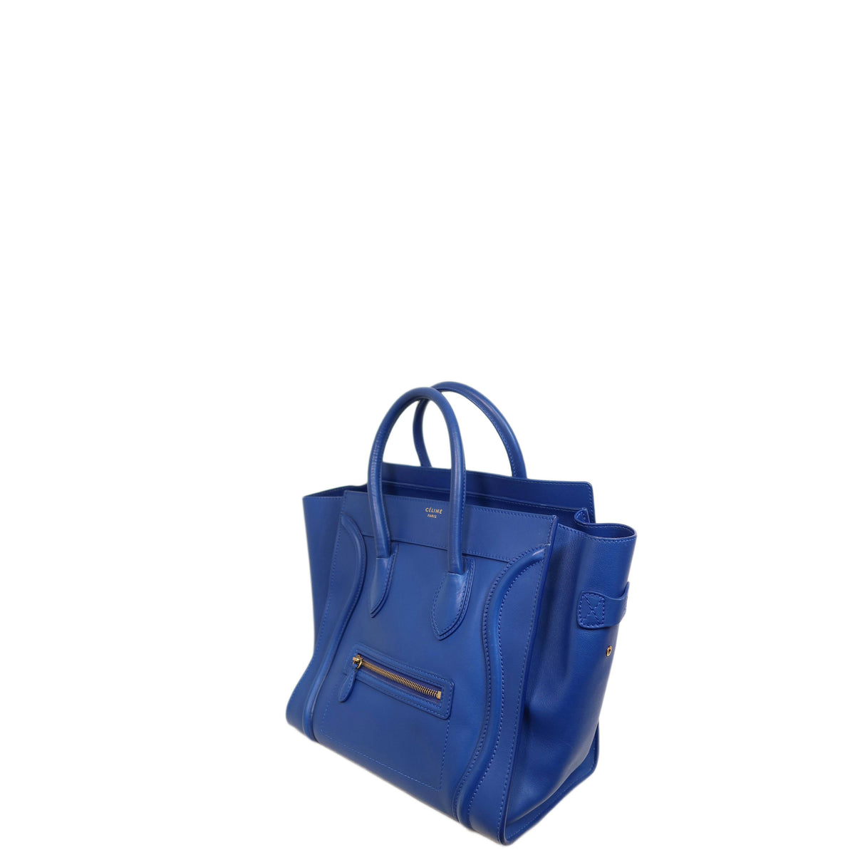 Celine  Smooth Calfskin Mini Luggage Royal Blue
