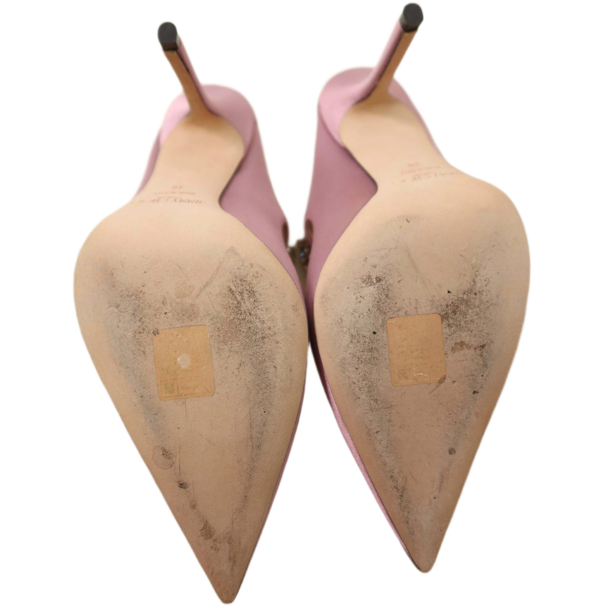 Jimmy Choo Bing 100 Satin Mules With Crystal Strap