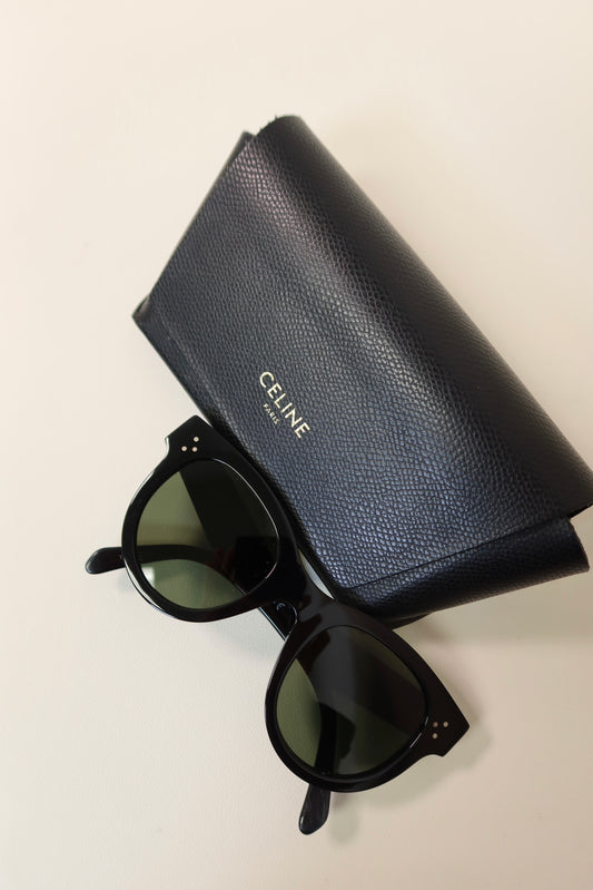 Celine Baby Audry Acetate Sunglasses Black