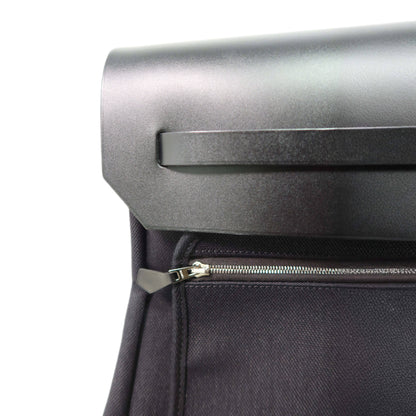 Hermès Black Vache Hunter and Toile Herbag Zip Cabine 50
