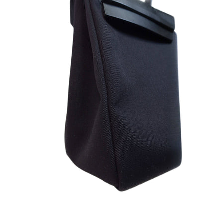 Hermès Black Vache Hunter and Toile Herbag Zip Cabine 50