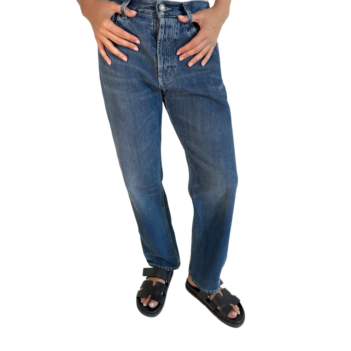 SAINT LAURENT Mid-Rise Straight Jeans