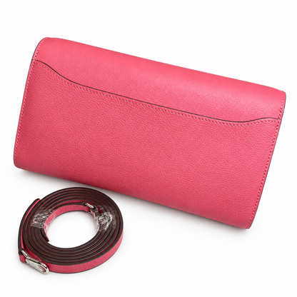 Hermès Constance To Go Rose Lipstick Togo Leather PHW