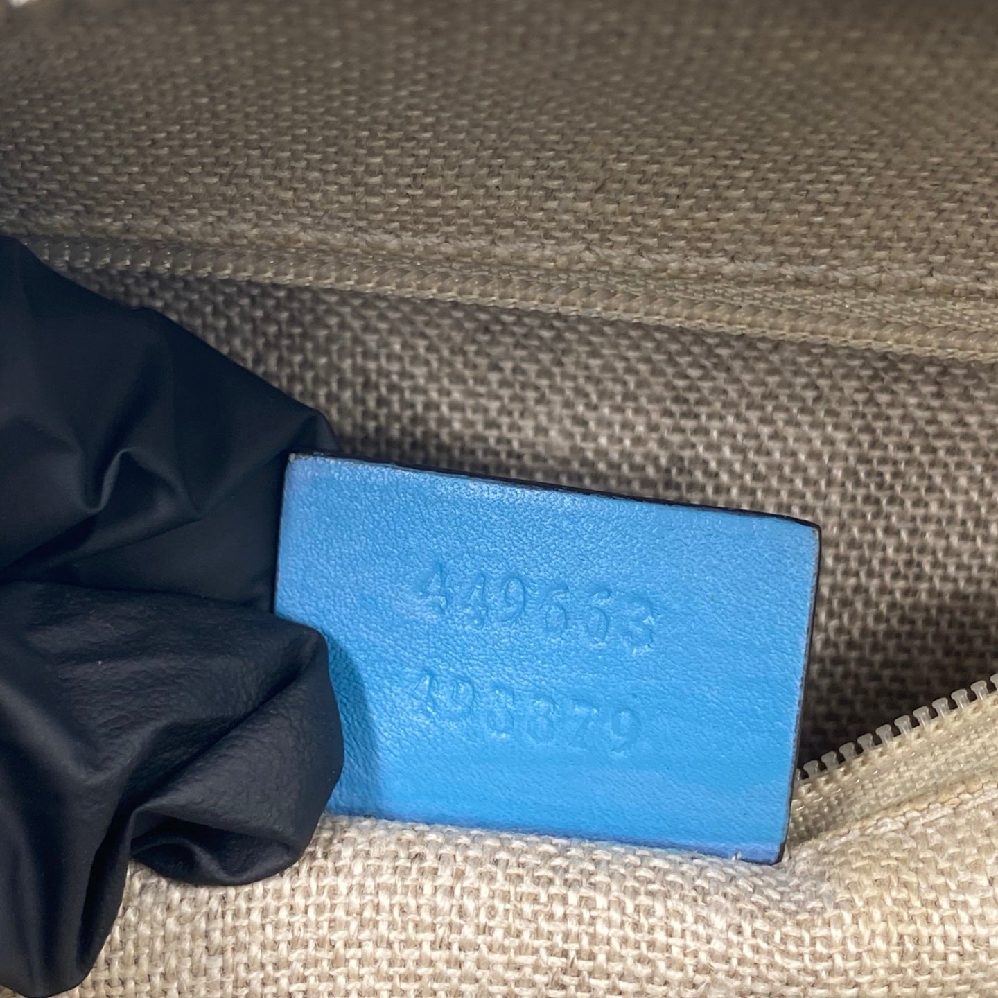 Gucci Microguccissima Leather Medium Dome Bag Blue GHW