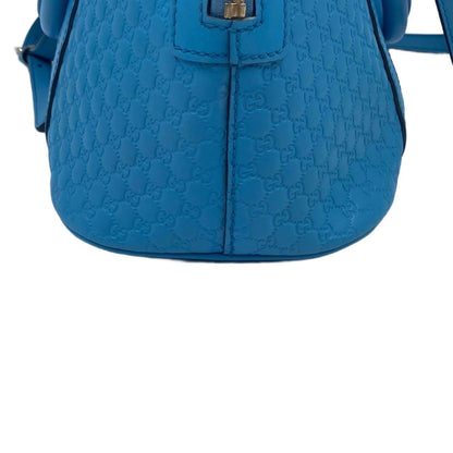 Gucci Microguccissima Leather Medium Dome Bag Blue GHW