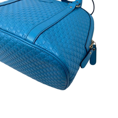 Gucci Microguccissima Leather Medium Dome Bag Blue GHW