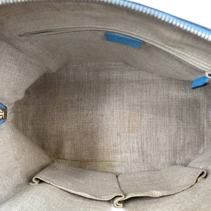 Gucci Microguccissima Leather Medium Dome Bag Blue GHW