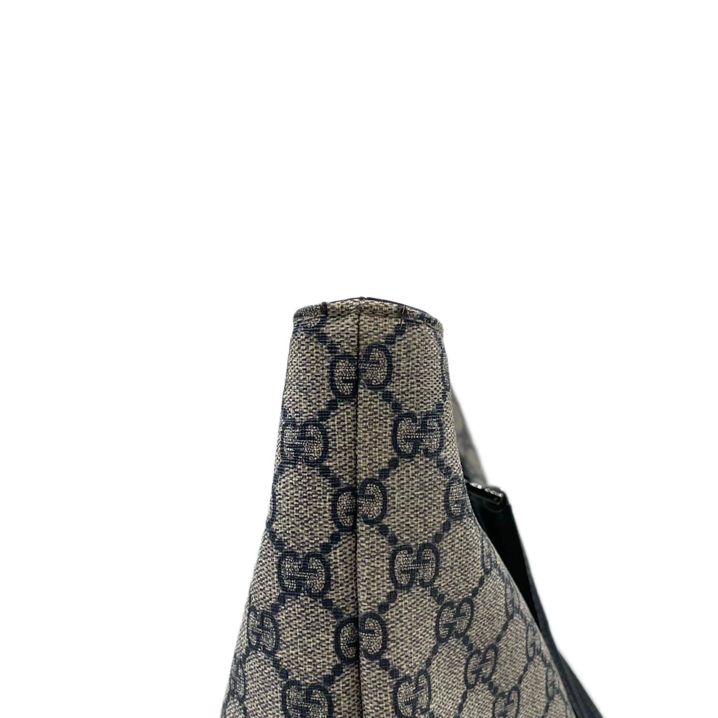 Gucci GG Supreme Extra Large Vertical Tote Bag Black SHW