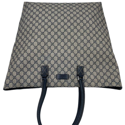 Gucci GG Supreme Extra Large Vertical Tote Bag Black SHW