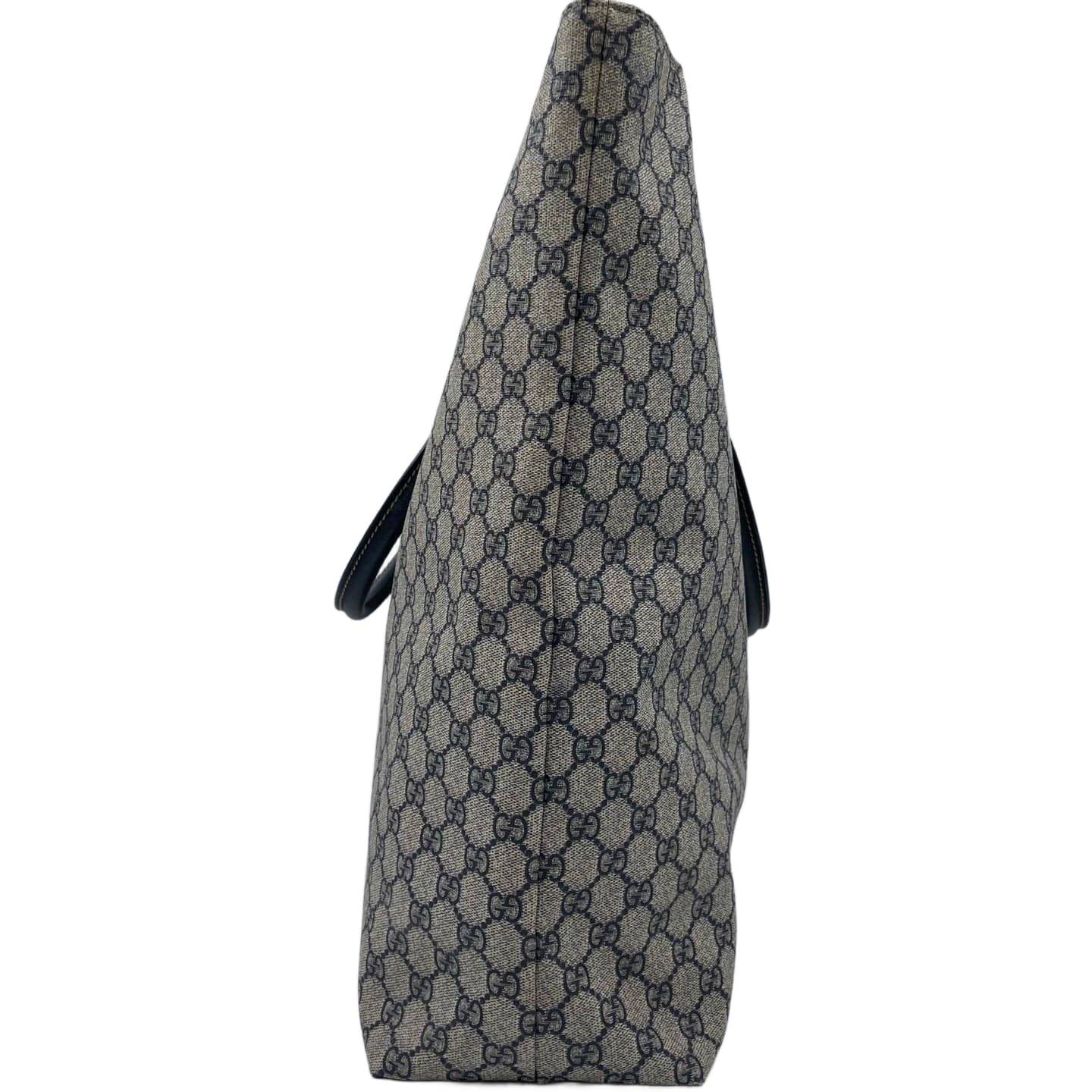 Gucci GG Supreme Extra Large Vertical Tote Bag Black SHW