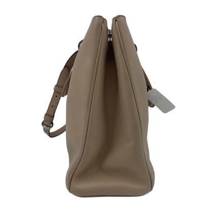 Christian Dior Leather Large Diorissimo Tote Bag Beige SHW