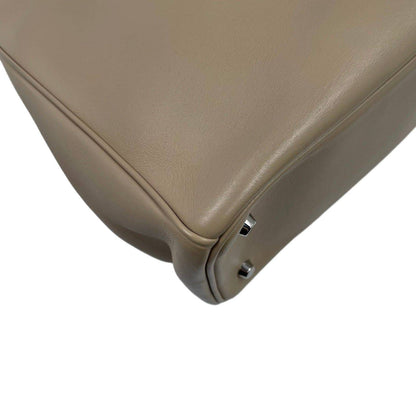 Christian Dior Leather Large Diorissimo Tote Bag Beige SHW