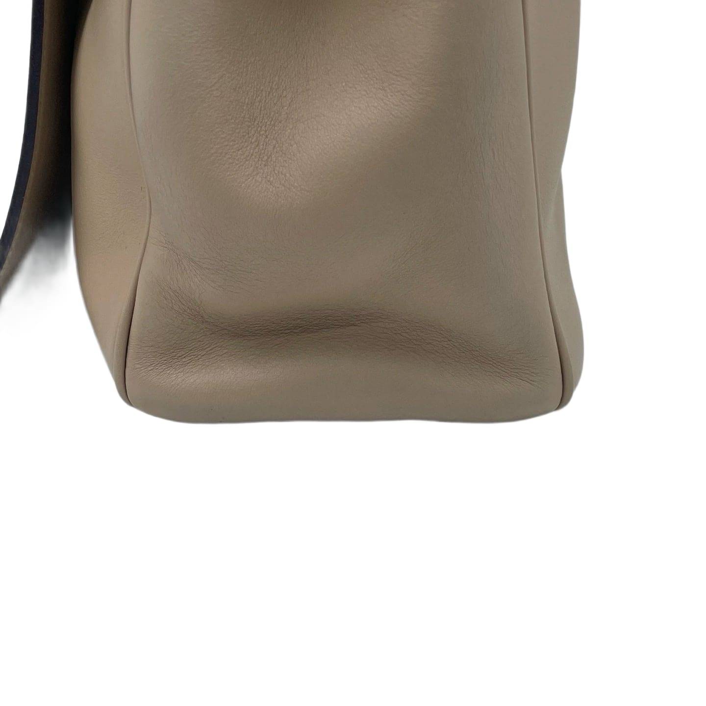 Christian Dior Leather Large Diorissimo Tote Bag Beige SHW