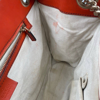 Gucci Guccissima Leather Large Emily Shoulder Bag Red GHW