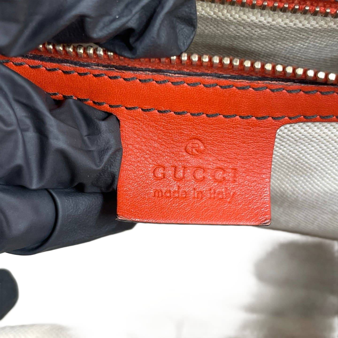 Gucci Guccissima Leather Large Emily Shoulder Bag Red GHW