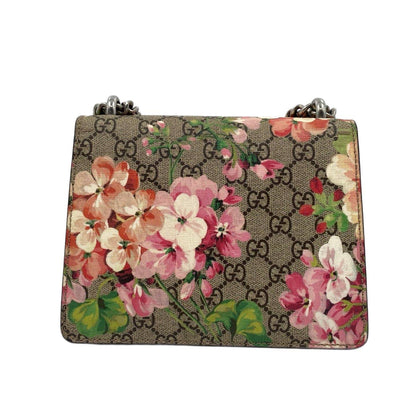 Gucci GG Supreme Monogram Blooms Mini Dionysus Shoulder Bag Beige Pink SHW