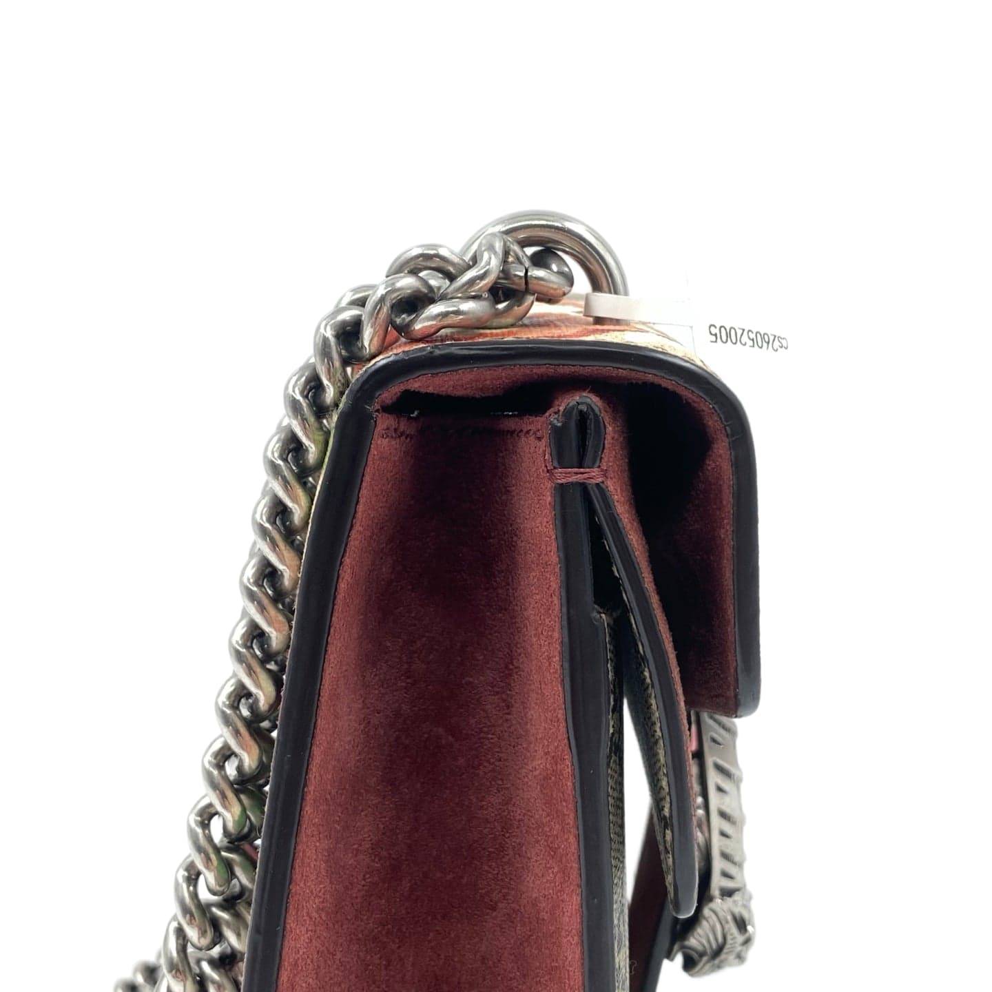 Gucci GG Supreme Monogram Blooms Mini Dionysus Shoulder Bag Beige Pink SHW