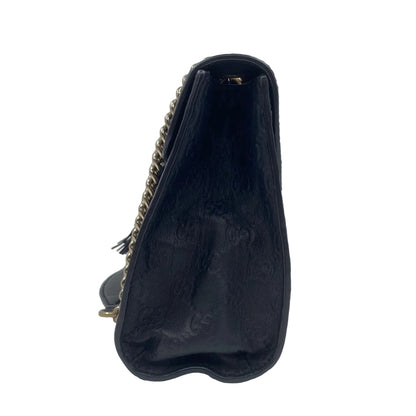 Gucci Guccissima Leather Medium Emily Shoulder Bag Black GHW